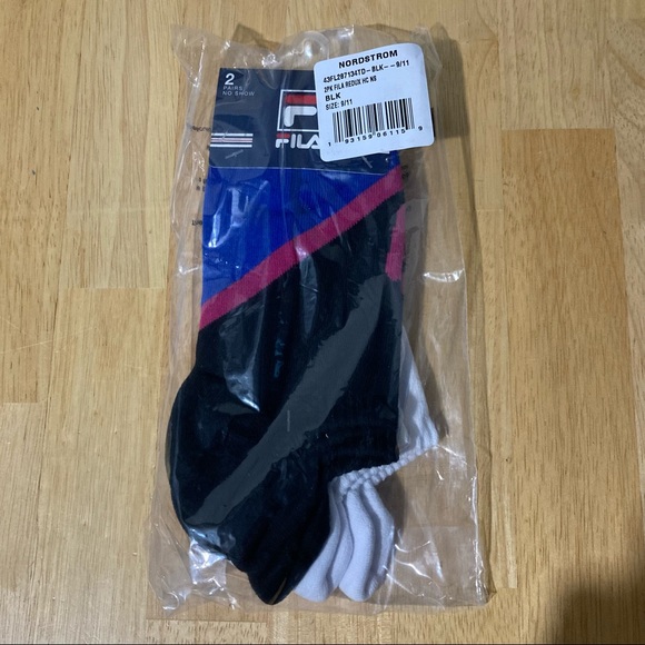 3 x 2 Pair Fila No Show Socks - Size 6-10 - Picture 7 of 8